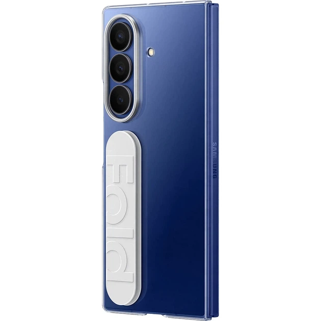 Захисний чохол із ремінцем і захисними плівками для Samsung Galaxy Fold7 Clear Grip Case Прозорий (EF-QF966) - зображення 6
