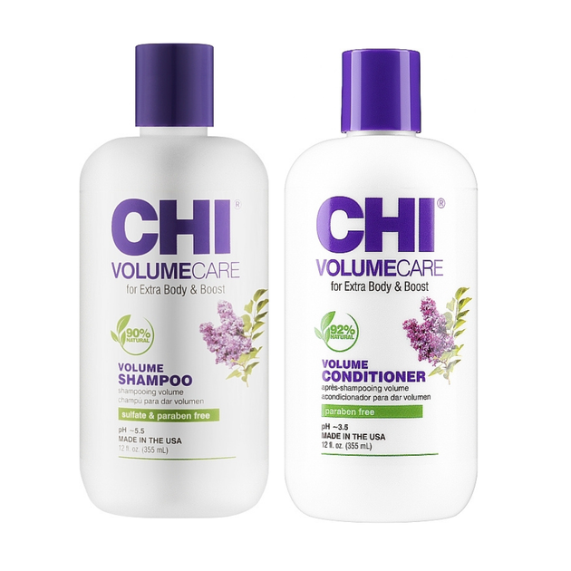 Набір для об'єму волосся CHI Volume Care Шампунь 355 мл + Кондиціонер 355 мл - Фото 1 Набір для об'єму волосся CHI Volume Care Шампунь 355 мл + Кондиціонер 355 мл - зображення 1