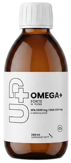 Kompleks omega Up Health Pharma Omega+ Forte płyn 250 ml (5905771809188) - Zdjęcie 2 Kompleks omega Up Health Pharma Omega+ Forte płyn 250 ml (5905771809188) - obraz 2