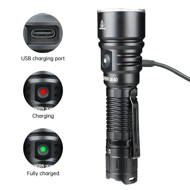 Профессиональный фонарь SOFIRN SK40 — IP68, 21700, 3200 lm, 580 м, SFT70 - изображение 8