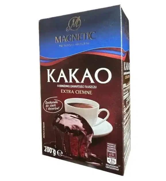Какао порошок Magnetic Extra 200 грам - Фото 1 Какао порошок Magnetic Extra 200 грам - изображение 1