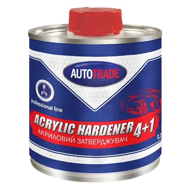 Затверджувач для акрилового ґрунта Autotrade 4 + 1 безбарвний матовий 0,2 кг - Фото 1 Затверджувач для акрилового ґрунта Autotrade 4 + 1 безбарвний матовий 0,2 кг - зображення 1