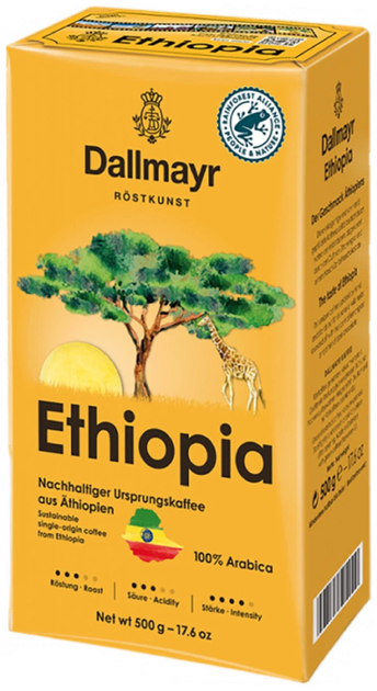 Кофе мелена Dallmayr ETHIOPIA 100% Арабика 500 г - Фото 1 Кофе мелена Dallmayr ETHIOPIA 100% Арабика 500 г - изображение 1