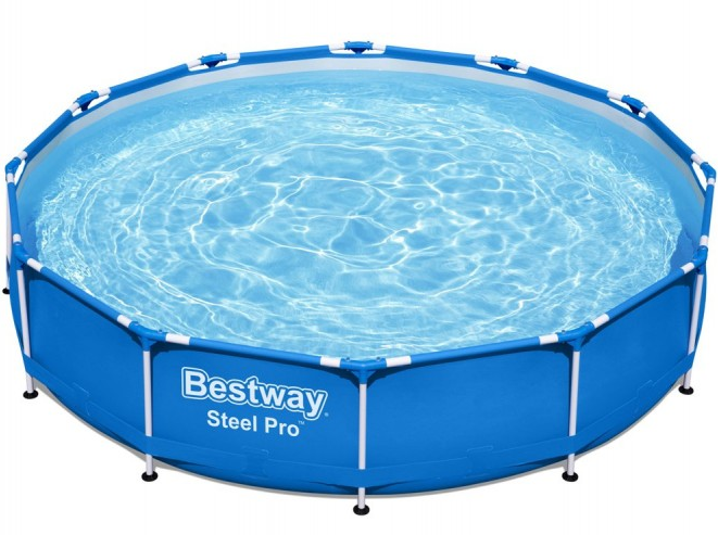 Каркасний басейн BestWay 56681 круглий 366х76 см 6473 л з картриджним фільтром - зображення 4