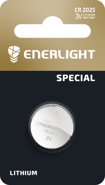 Батарейка ENERLIGHT LITHIUM CR 2025 BLI 1/20 - Фото 1 Батарейка ENERLIGHT LITHIUM CR 2025 BLI 1/20 - изображение 1
