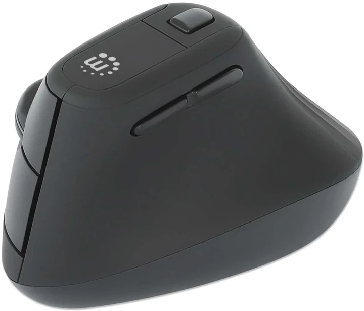 Mysz bezprzewodowa Manhattan Vertical Ergonomic Wireless USB (MANHATTAN_190336) - obraz 3
