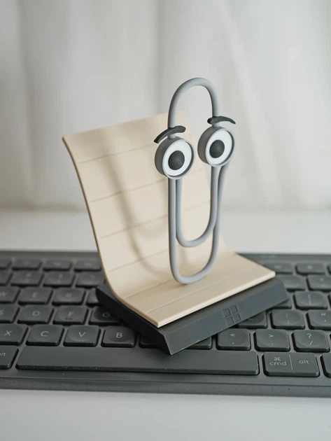 Фігурка-тримач скріпка-помічник Clippy для нотаток. Aivory - изображение 3