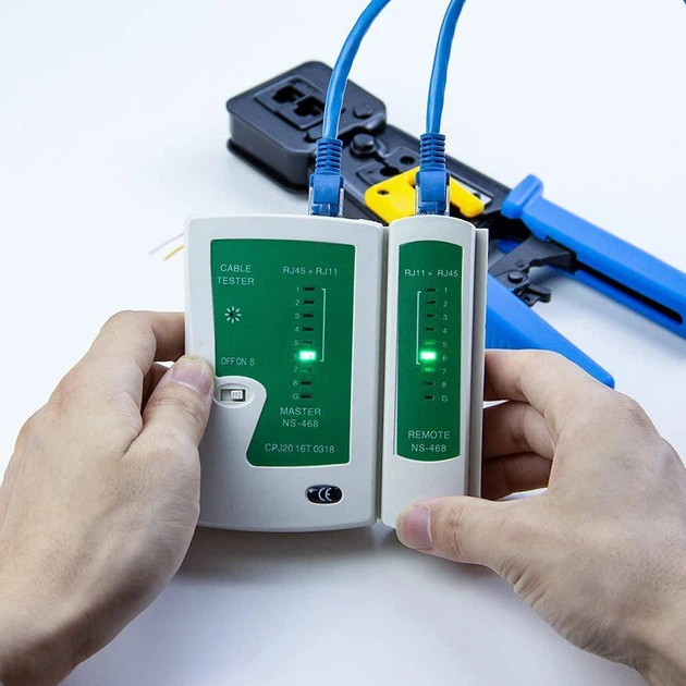 Тестер кабеля MASTER BS-468 RJ45 RJ11 для проверки LAN и телефонных кабелей (884035м) - изображение 7