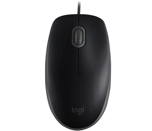 Мышь Logitech B110 Silent, Black, USB, оптическая, 1000 dpi, 3 кнопки, 1.8 м (910-005508) - Фото 4 Мышь Logitech B110 Silent, Black, USB, оптическая, 1000 dpi, 3 кнопки, 1.8 м (910-005508) - изображение 4