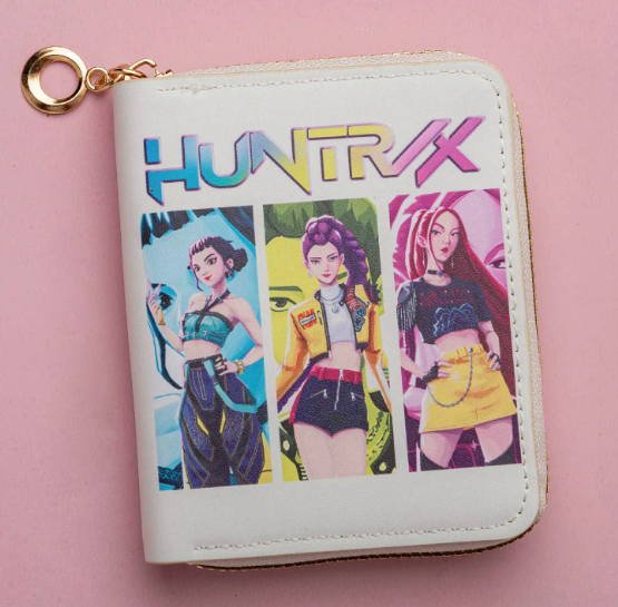 Шкірозамінний гаманець Huntrix Пенал K-pop Кейпоп охотники на демона Demon Hunters Аніме аксесуари - изображение 5