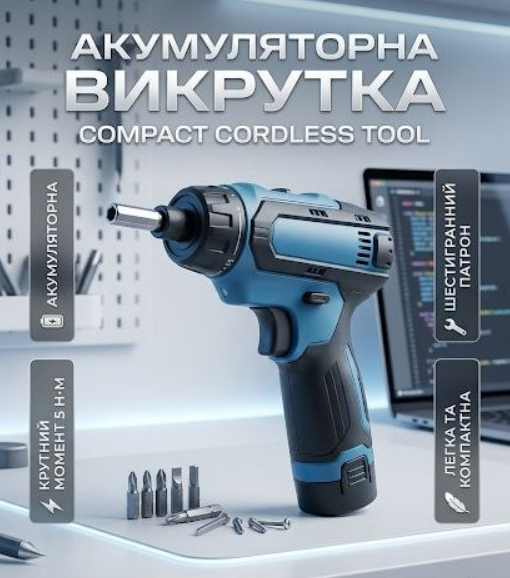 Аккумуляторная отвертка 4в1 с набором бит 4 В Li-Ion 1.5 Ah шестигранный патрон 1/4" 4 скорости подсветки кейс - Фото 1 Аккумуляторная отвертка 4в1 с набором бит 4 В Li-Ion 1.5 Ah шестигранный патрон 1/4" 4 скорости подсветки кейс - изображение 1