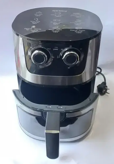 Аэрофритюрница Rainberg RB-2269 4200 Вт 8 л с таймером до 60 мин черная - изображение 6