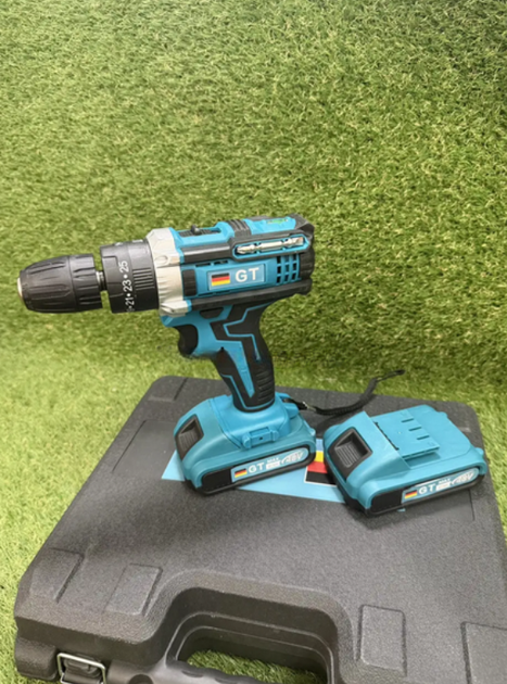 Ударный аккумуляторный шуруповерт GT Germany PRO 450DWE 48V 6Ah 75 Нм 1700 об/мин 25+3 с набором инструментов кейс - Фото 5 Ударный аккумуляторный шуруповерт GT Germany PRO 450DWE 48V 6Ah 75 Нм 1700 об/мин 25+3 с набором инструментов кейс - изображение 5