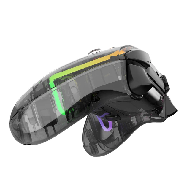 Ігровий джойстик Fantech WGP14V2 Nova Pro Atomic Bluetooth V5.3, з RGB-підсвічуванням, 3 рівневою системою Turbo, 12 програмованими кнопками та 2 кнопками для макросів, акумулятор 600mAh з роботою до 10 годин Black - Фото 7 Ігровий джойстик Fantech WGP14V2 Nova Pro Atomic Bluetooth V5.3, з RGB-підсвічуванням, 3 рівневою системою Turbo, 12 програмованими кнопками та 2 кнопками для макросів, акумулятор 600mAh з роботою до 10 годин Black - зображення 7