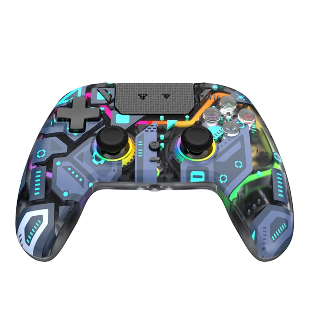 Ігровий джойстик Fantech WGP14V2 Nova Pro Polaris Bluetooth V5.3, з RGB-підсвічуванням, 3 рівневою системою Turbo, 12 програмованими кнопками та 2 кнопками для макросів, акумулятор 600mAh з роботою до 10 годин Blue - зображення 3