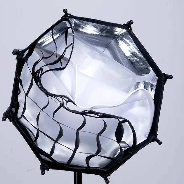 Софтбокс Ulanzi AS-D30 Octagonal Softbox, 30cm, Mini Bowens Mount and Grid (UV-L083GBB1 AS-D30) - изображение 6