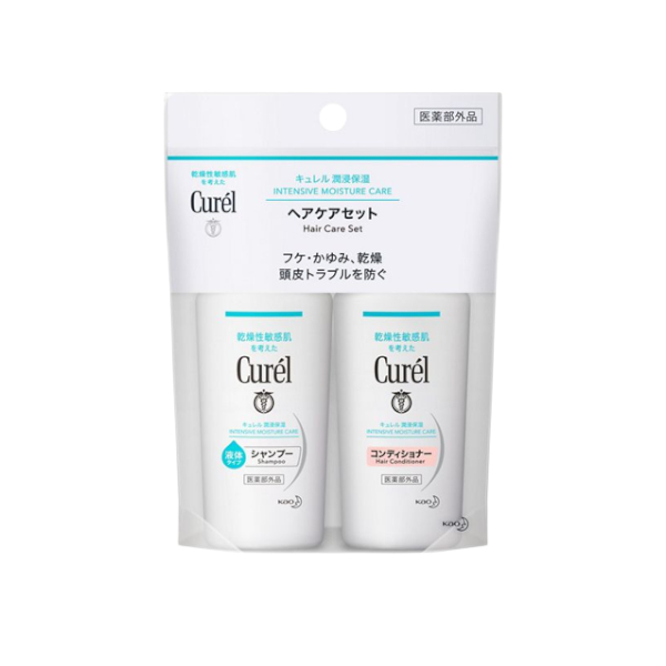Японский набор увлажняющий шампунь и кондиционер Kao - Curel Intensive Moisture Care Hair Care Travel Set 45+45 мл - Фото 1 Японский набор увлажняющий шампунь и кондиционер Kao - Curel Intensive Moisture Care Hair Care Travel Set 45+45 мл - изображение 1