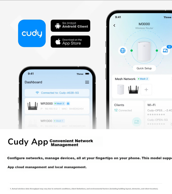 Маршрутизатор Cudy TR3000 AX3000 Wi-Fi6 - Фото 12 Маршрутизатор Cudy TR3000 AX3000 Wi-Fi6 - зображення 12