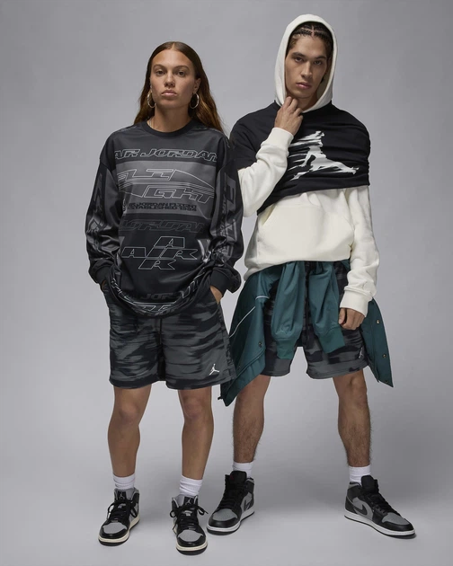 Шорти чоловічі Jordan MVP Printed Shorts FV7237-068 чорно-сірі - S - Фото 6 Шорти чоловічі Jordan MVP Printed Shorts FV7237-068 чорно-сірі - S - изображение 6