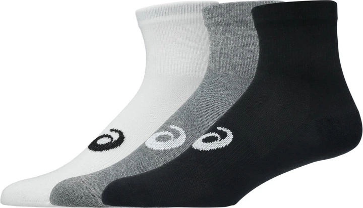 Шкарпетки Asics 3 Pack Quarter Sock 2026 L White/Black/Grey (1092-4571633220562) - зображення 2