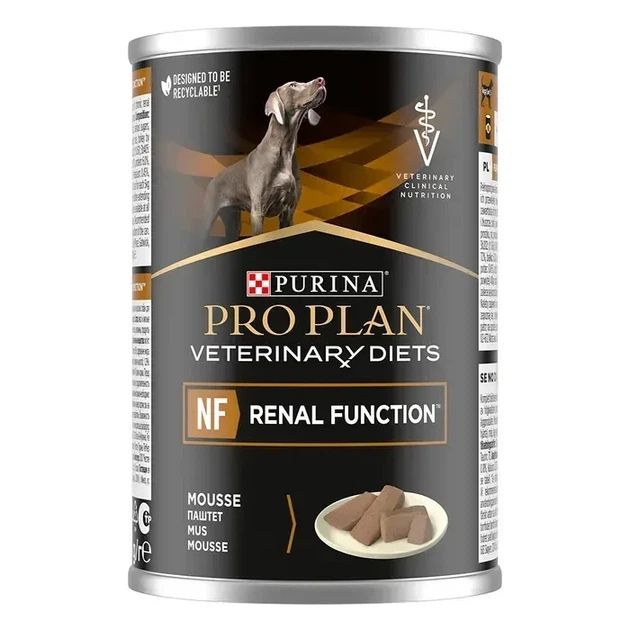 Вологий корм для собак, при захворюваннях нирок Pro Plan Veterinary Diets NF Renal Function 400 г - Фото 1 Вологий корм для собак, при захворюваннях нирок Pro Plan Veterinary Diets NF Renal Function 400 г - зображення 1