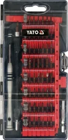 Набор прецизионных отверток YATO YT-25760 HEX 4 мм 61 элемент - Фото 1 Набор прецизионных отверток YATO YT-25760 HEX 4 мм 61 элемент - изображение 1