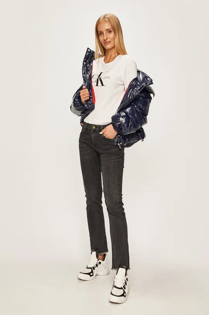 Футболка женская Calvin Klein хлопковая белая 2XL 4249 - Фото 3 Футболка женская Calvin Klein хлопковая белая 2XL 4249 - изображение 3