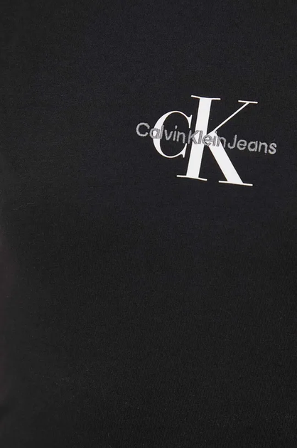 Жіноча футболка бавовняна Calvin Klein чорна 2XL 4241 - зображення 4