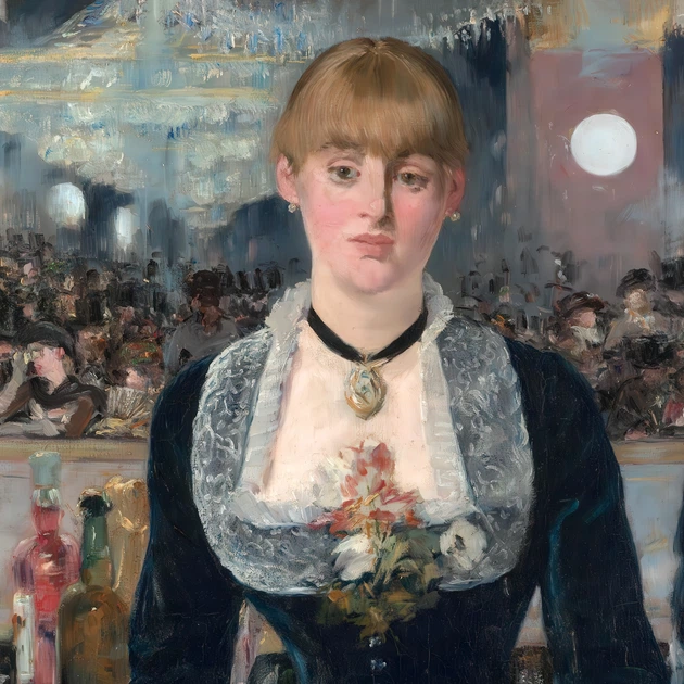 Интерьерная картина Бар в Фоли-Бержер, Эдуард Мане, Édouard Manet, Bar at Folies-Bergère, 30×40 см (id6893) - изображение 3