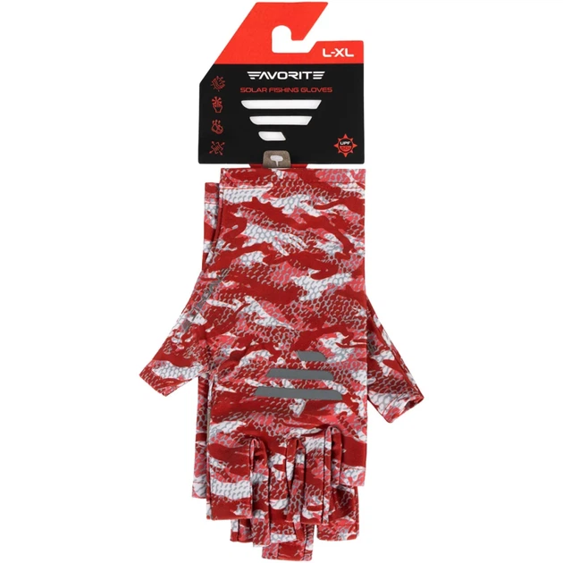 Перчатки Favorite Solar Fishing Gloves 5 Cut S/M ц:red - Фото 5 Перчатки Favorite Solar Fishing Gloves 5 Cut S/M ц:red - изображение 5