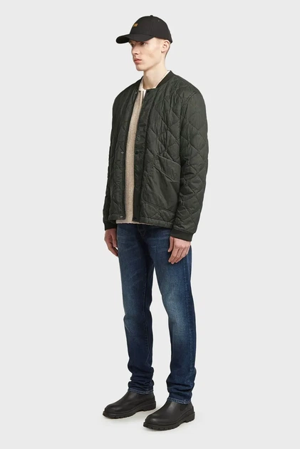 Чоловічий темно-зелений бомбер Quilted G-Star RAW XL D26878,E063 - Фото 3 Чоловічий темно-зелений бомбер Quilted G-Star RAW XL D26878,E063 - зображення 3