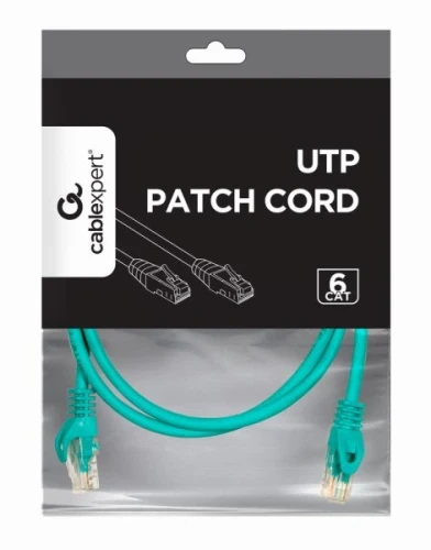 Патч-корд 1.5 м, UTP, Green, Cablexpert, Cat.6, CCA, PVC (PP6U-1.5M/G) - изображение 2