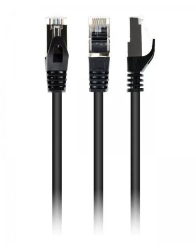 Патч-корд 0.25 м, S/STP, Black, Cablexpert, Cat.6a, Cu, LSZH (PP6A-LSZHCU-BK-0.25M) - Фото 1 Патч-корд 0.25 м, S/STP, Black, Cablexpert, Cat.6a, Cu, LSZH (PP6A-LSZHCU-BK-0.25M) - изображение 1