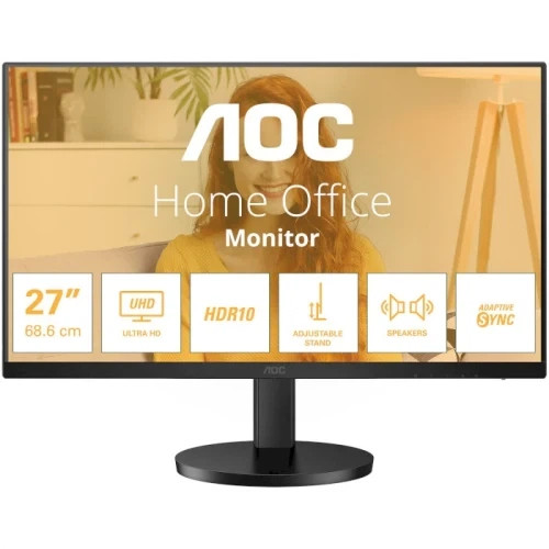 Монітор 27" AOC U27B3AF, Black - Фото 1 Монітор 27" AOC U27B3AF, Black - зображення 1