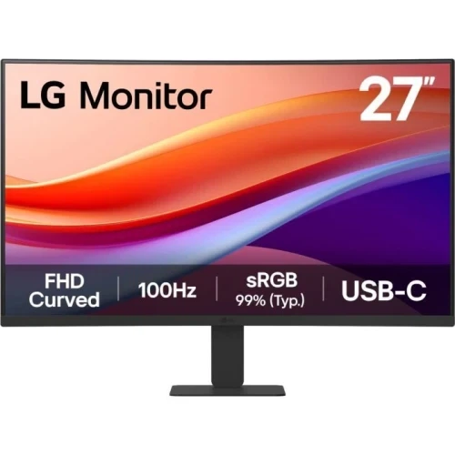 Монитор изогнутый 27" LG 27U421A-B, Black - Фото 1 Монитор изогнутый 27" LG 27U421A-B, Black - изображение 1