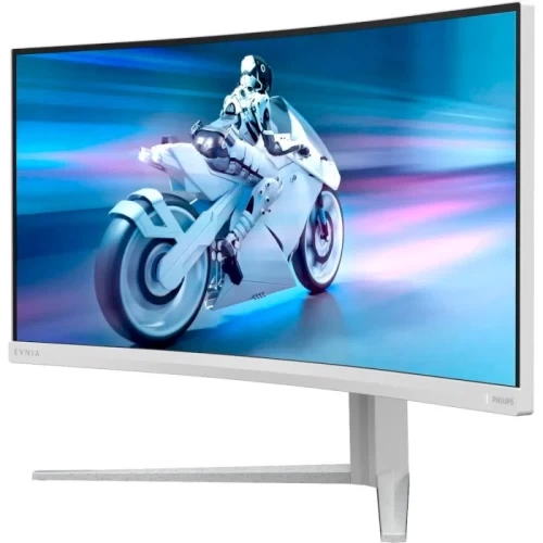 Монітор вигнутий 34" Philips Evnia 5000, White - Фото 3 Монітор вигнутий 34" Philips Evnia 5000, White - зображення 3