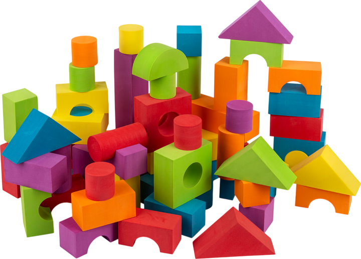 Klocki konstrukcyjne VN Toys B Beez z pianki 60 szt. 53007 (5701719530073) - obraz 2