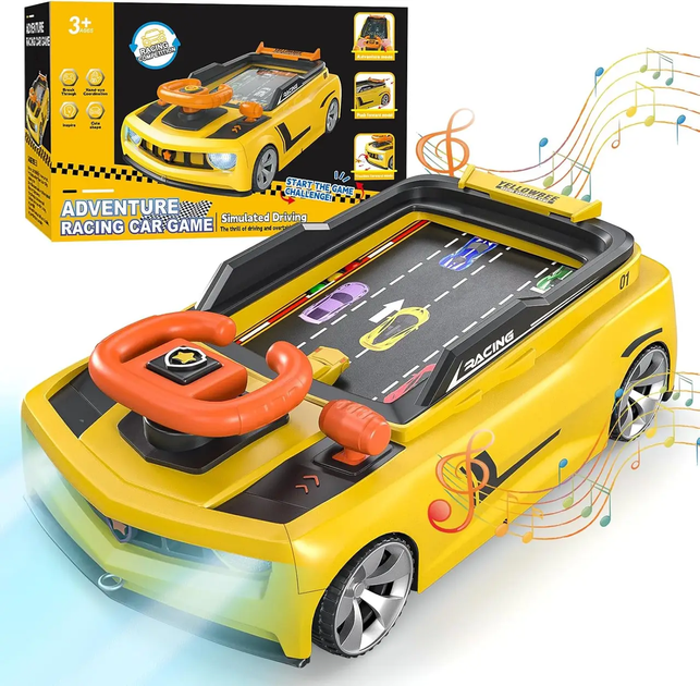 Игровой гоночный симулятор Adventure Racing Car Желтый - Фото 5 Игровой гоночный симулятор Adventure Racing Car Желтый - изображение 5