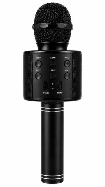 Беспроводной микрофон для караоке Wster WS-858 Черный - изображение 2