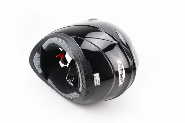 Шлем для мотоцикла и скутера ZS-811 Solid, мотошлем интеграл, размер XL (61 см), чёрный мото шлем - Фото 2 Шлем для мотоцикла и скутера ZS-811 Solid, мотошлем интеграл, размер XL (61 см), чёрный мото шлем - изображение 2