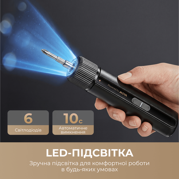 Электроотвертка Mova MSD008 в кейсе с 24 битами - Фото 5 Электроотвертка Mova MSD008 в кейсе с 24 битами - изображение 5
