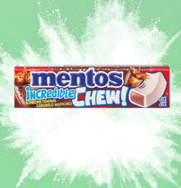 Жевательная резинка Mentos Incredible Chew Cola со вкусом колы 45 г - изображение 2