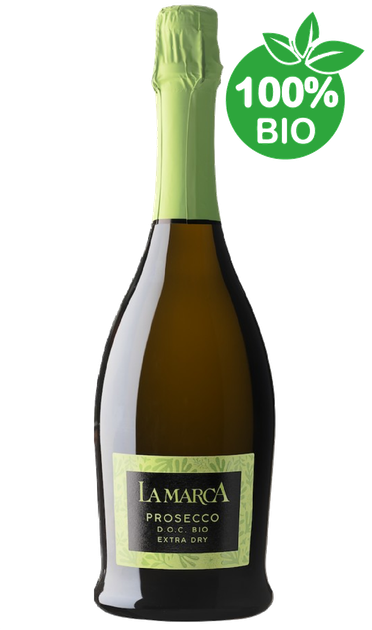 Вино игристое La Marca Prosecco DOC BIO Spumante Extra Dry белое сухое 0,75л 11% - Фото 1 Вино игристое La Marca Prosecco DOC BIO Spumante Extra Dry белое сухое 0,75л 11% - изображение 1