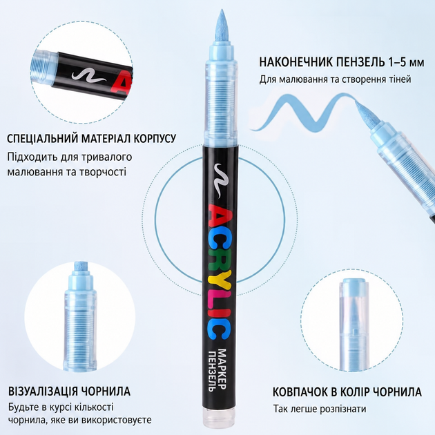 Акриловые маркеры GuangNa GN.8101 | Гуангна 366 шт в сумке, набор для бумаги, ткани, дерева, стекла, камня, керамики и пластика (ab366b) - Фото 4 Акриловые маркеры GuangNa GN.8101 | Гуангна 366 шт в сумке, набор для бумаги, ткани, дерева, стекла, камня, керамики и пластика (ab366b) - изображение 4