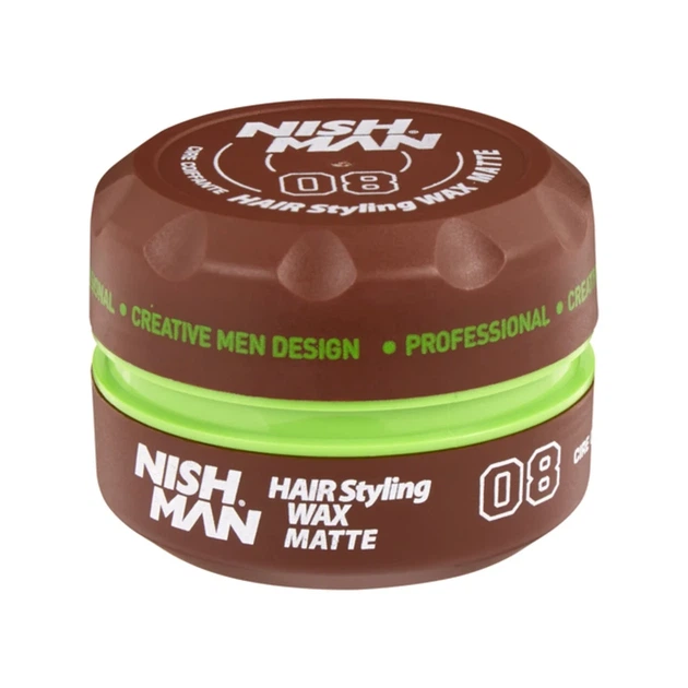 Матовий віск для стилізації волосся Nishman Matte Wax 08, 100 мл - Фото 2 Матовий віск для стилізації волосся Nishman Matte Wax 08, 100 мл - изображение 2