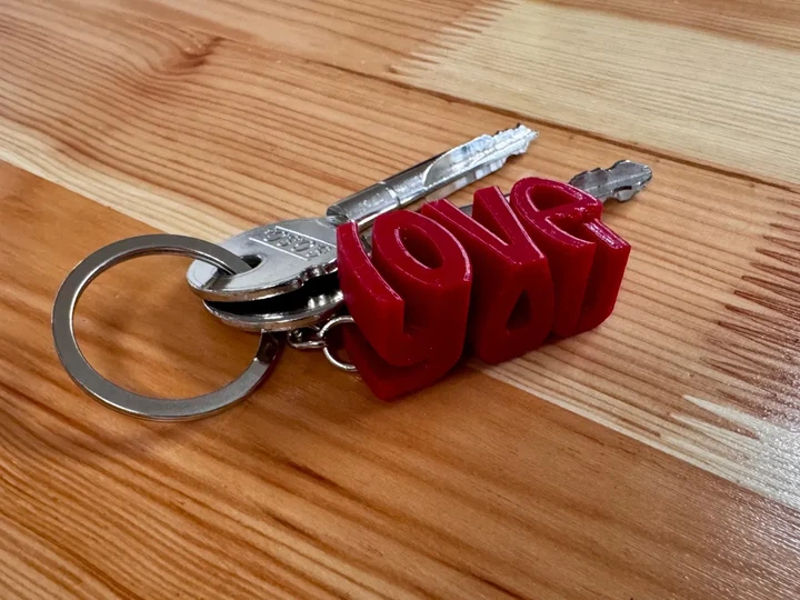 Брелок для ключів об'ємний у вигляді напису love. Aivory - Фото 1 Брелок для ключів об'ємний у вигляді напису love. Aivory - изображение 1