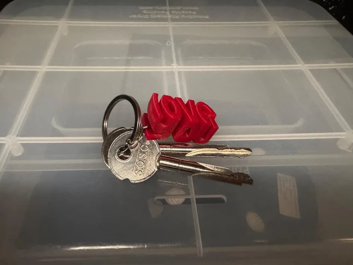 Брелок для ключів об'ємний у вигляді напису love. Aivory - Фото 2 Брелок для ключів об'ємний у вигляді напису love. Aivory - изображение 2