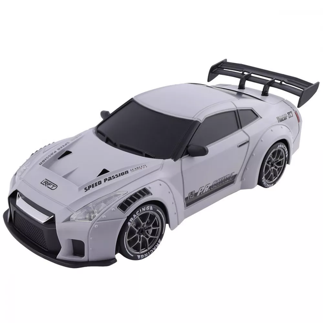 Радіокерована машинка для дрифту Nissan GT-R S815 Gray з акумулятором (S815) - Фото 1 Радіокерована машинка для дрифту Nissan GT-R S815 Gray з акумулятором (S815) - зображення 1