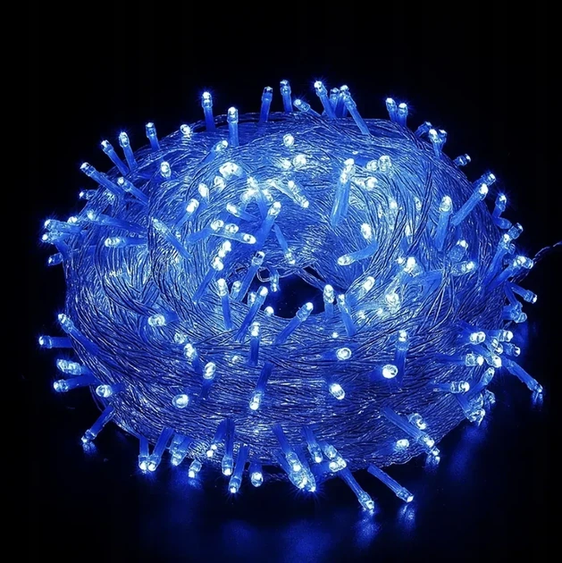 Светодиодная световая завеса 300 LED светодиодных сосулек для улицы Синего а 1.5 Generic (LKS-300-N) - Фото 2 Светодиодная световая завеса 300 LED светодиодных сосулек для улицы Синего а 1.5 Generic (LKS-300-N) - изображение 2