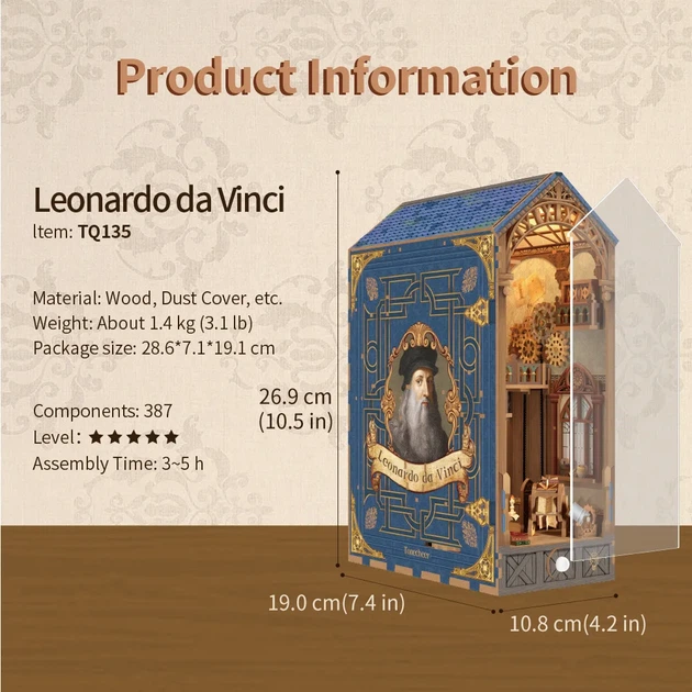 Бук Нук Tonecheer Leonardo da Vinci TQ135 - Фото 2 Бук Нук Tonecheer Leonardo da Vinci TQ135 - изображение 2